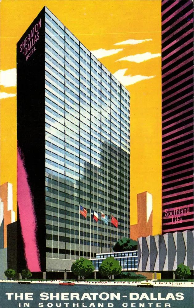 Sheraton-Dallas Hotel — Southland Center — Verlag: International Hotel Supply Co., Boston, Mass. - Vorderseite