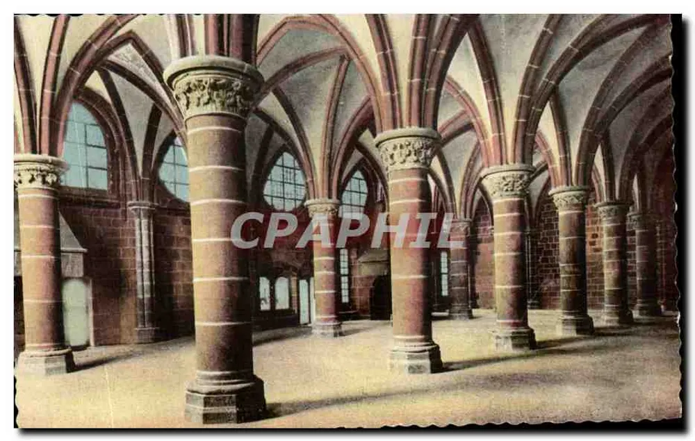 Der Saal der Ritter — Abtei Mont-Saint-Michel — C° des Arts Photographiques, Paris - Vorderseite
