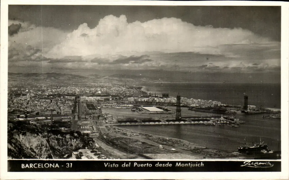 Barcelona - 31 — Ansicht des Hafens von Montjuïch — Zer Rowits - Vorderseite