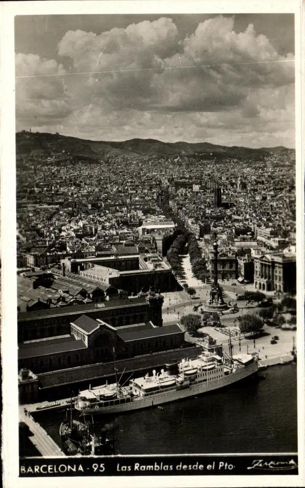 Barcelona - 95 - Las Ramblas desde el Pto. - Zarroma - Frente