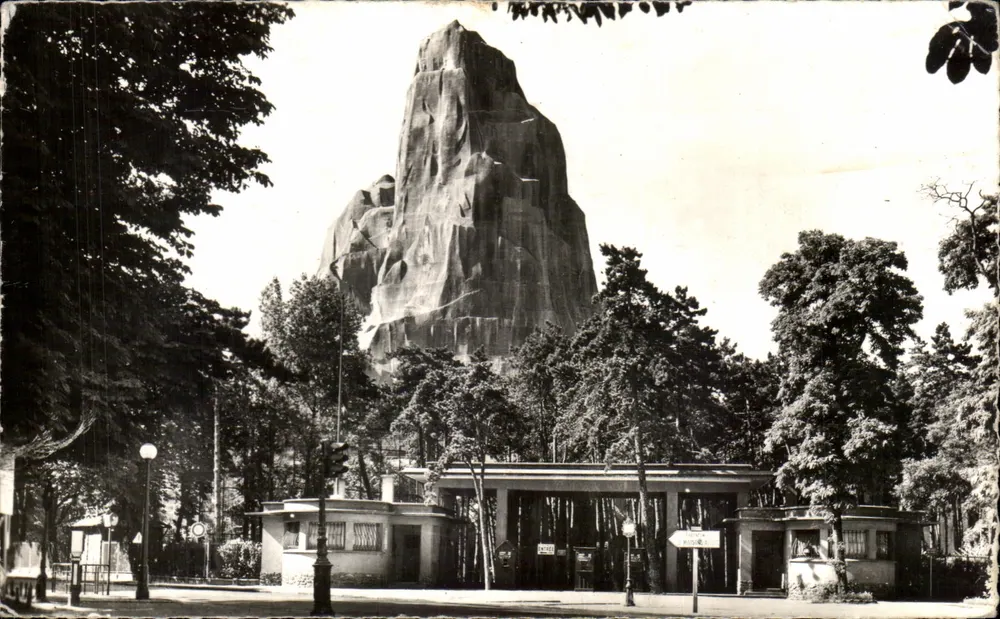Der Felsen des Zoos von Vincennes — Eingang — Authentische Fotografie, Nachahmung verboten - Vorderseite