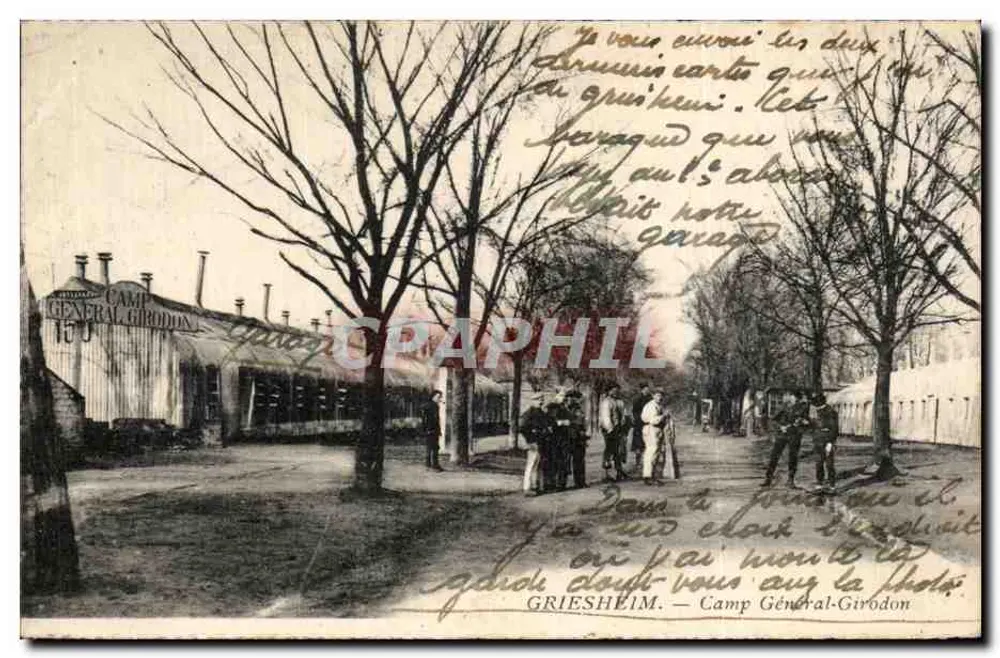 Griesheim — Camp Général-Girodon — éditeur inconnu, n° de série non visible - Recto