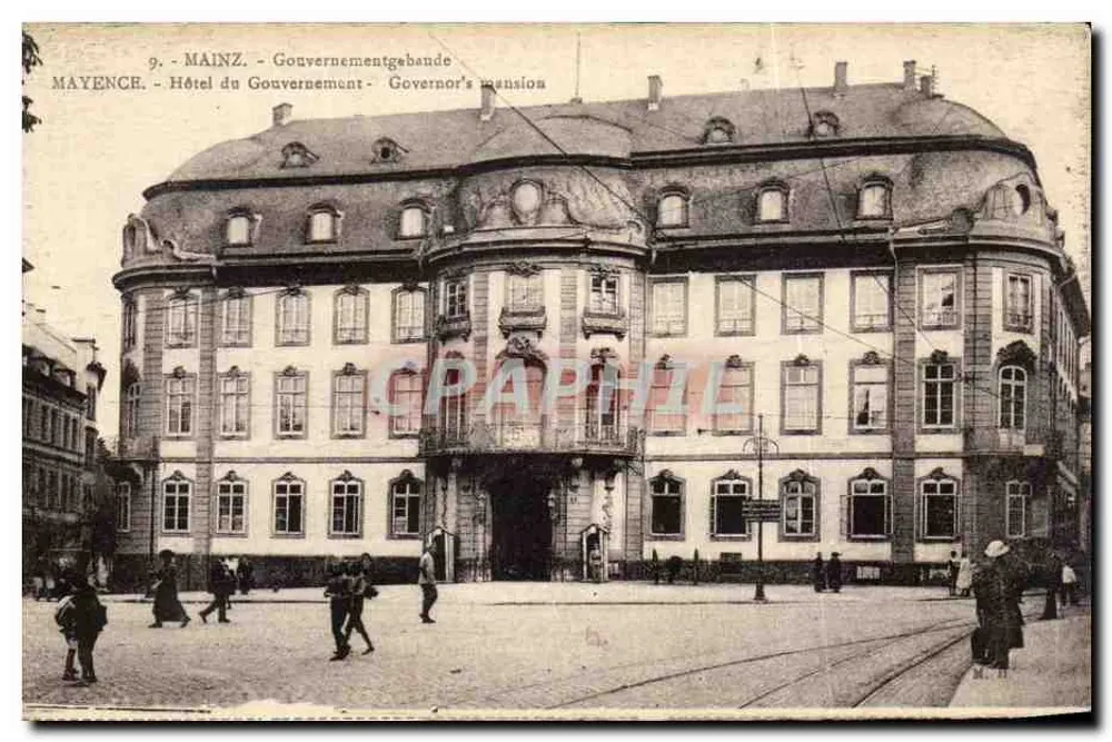 Mainz - Hotel des Regierungs - Regierungsgebäude - Vorderseite
