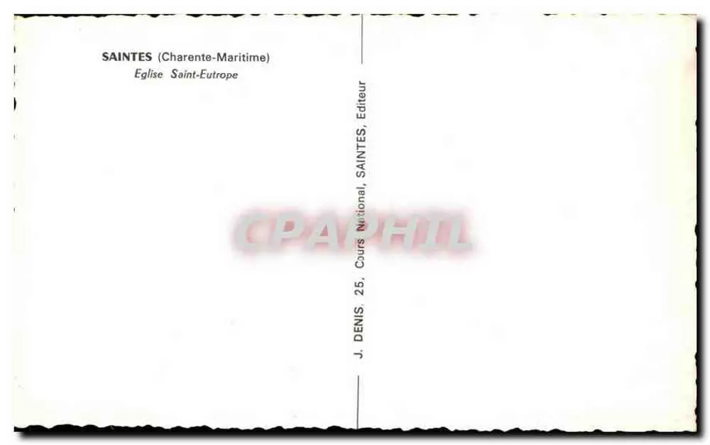 Saintes (Charente-Maritime) — Katedra św. Eutropia — Wydawca: Saintes National - Rewers