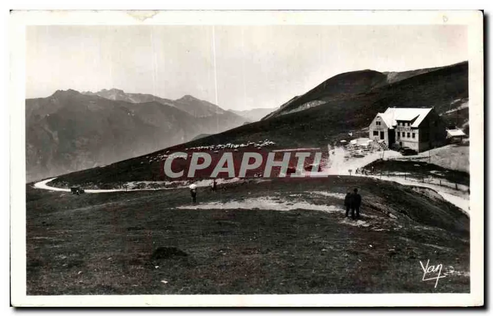 O Col d'Aubisque — O Col d'Aubisque (alt. 1710 m.) e a Hótelaria — Edição Foto Lirmault - Lourdes - Frente