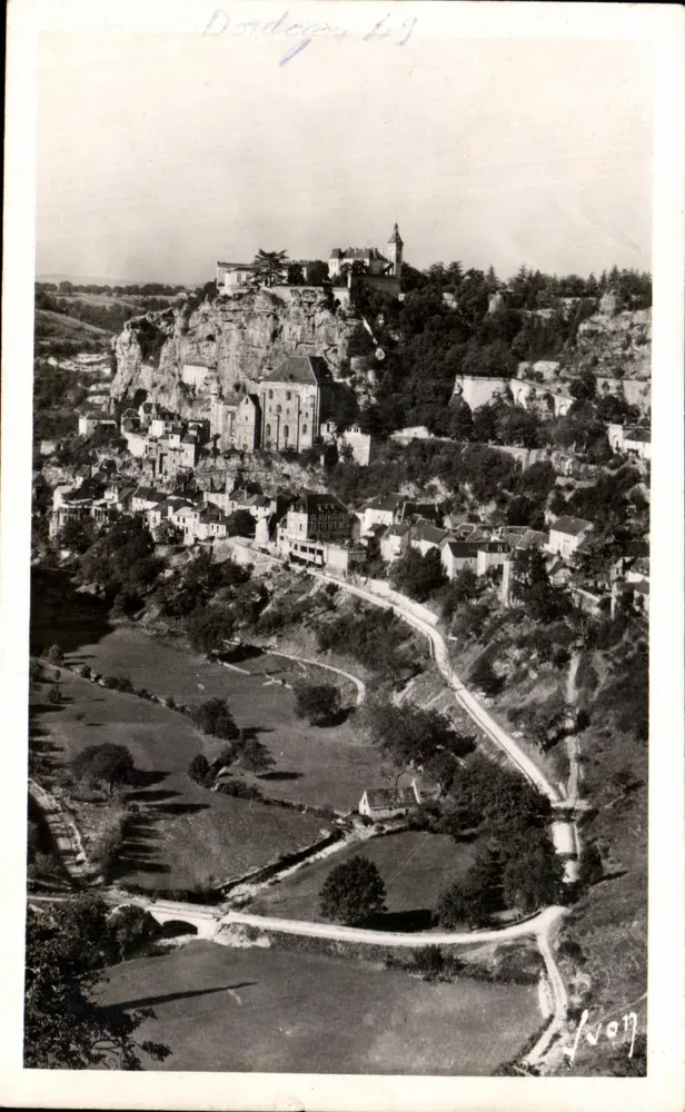 Rocamadour (Lot) — Blick vom Weg nach l'Hospitalet — Éditions d'Art Yvonne, Paris - Vorderseite