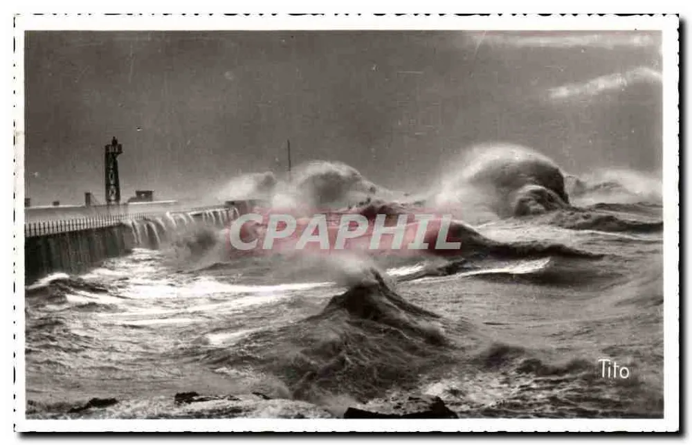 Tempestade na Doca Norte — Le Havre — editor Tito - Frente