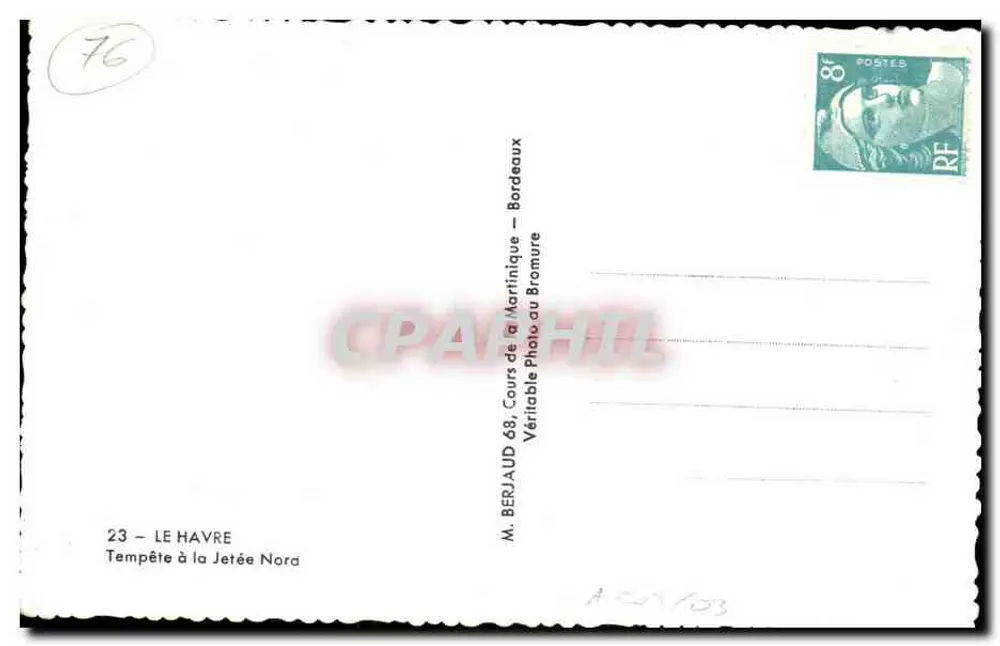 Tempestade na Doca Norte — Le Havre — editor Tito - Verso
