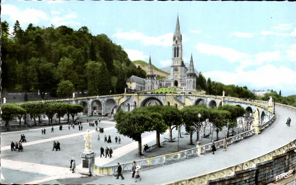 Die Basilika und die Esplanade — Lourdes — Foto-Ausgabe EUROCOLOR MP - Vorderseite