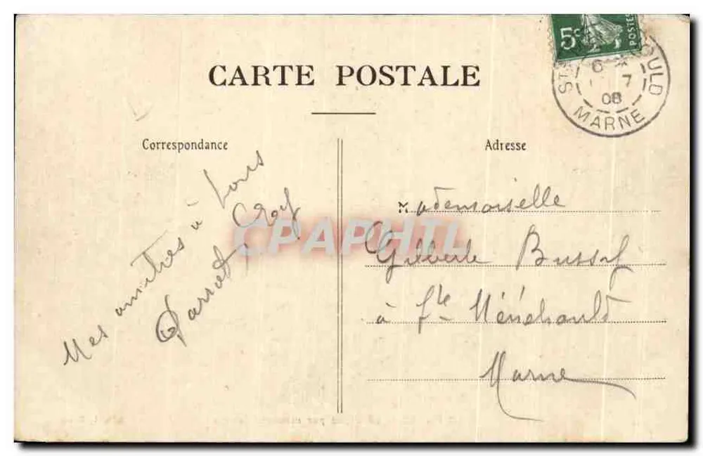 Le Havre — A Digue em mau Tempo — Coleção A. P., Le Havre - Verso