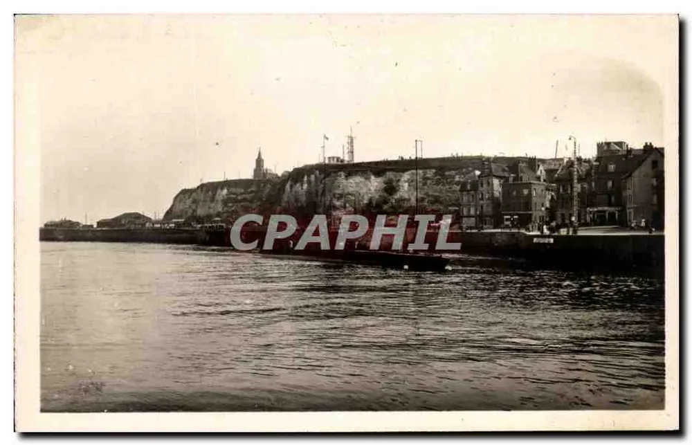 Dieppe (S.-L.) — Vista sobre as falésias — G. Réant, editor do Aqueduc, Paris - Frente