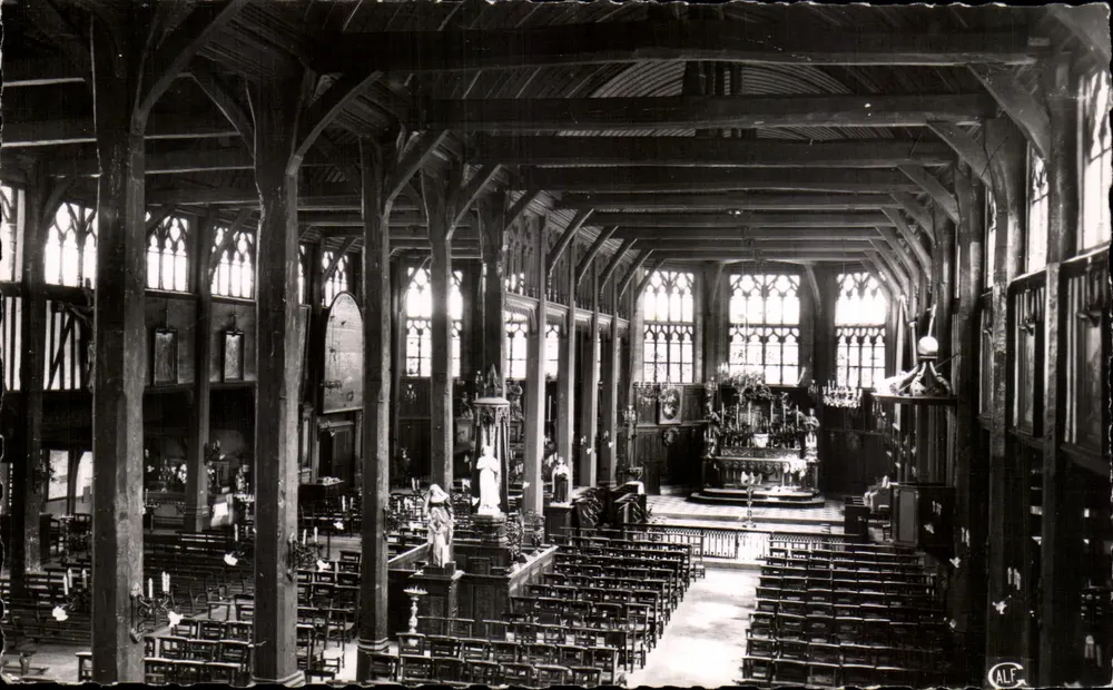 Igreja de Santa Catarina - A Nave — Honfleur — Edição GALÉ - Dugamier - Frente