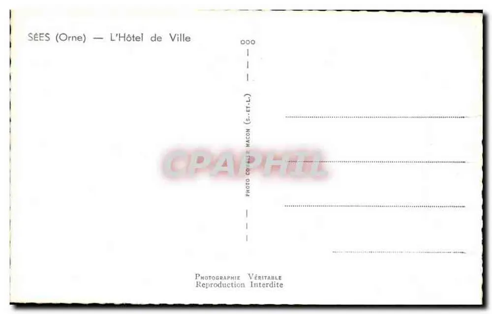Sées (Orne) — O Hotel de Ville — Foto C. Im - Verso