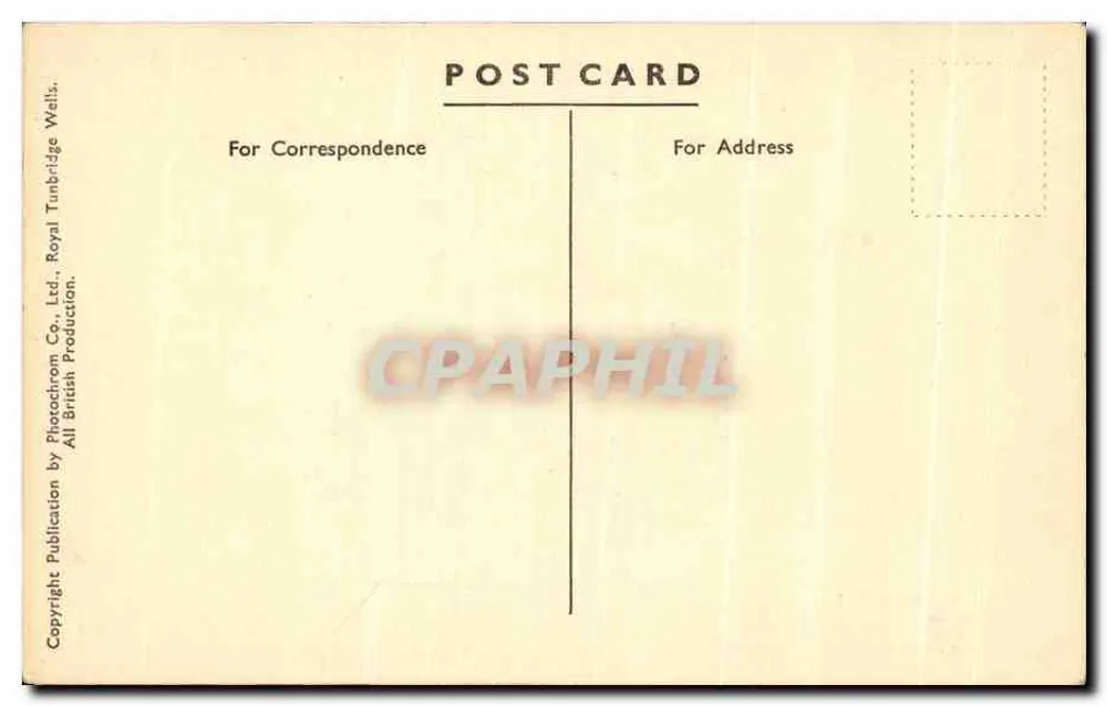 Cambridge, Cappella del King's College — vista interna — Photocchrom Co. Ltd. n° 43915 - Verso