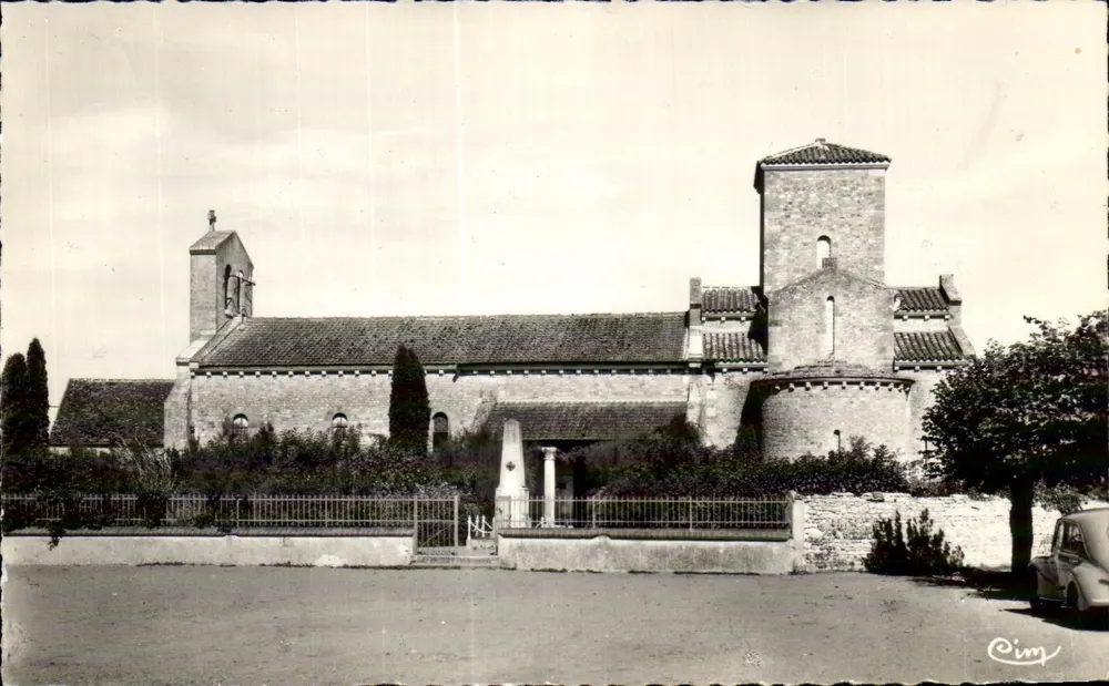 Germigny-lès-Prés — Die Kirche, geweiht im Jahr 806, die älteste Europas — Combier (Loiret) n°9 - Vorderseite