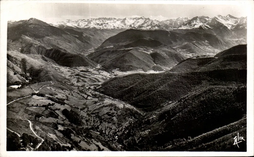 Ansicht der Aure-Tal — Col d'Aspin — Éd. ALIX - Vorderseite