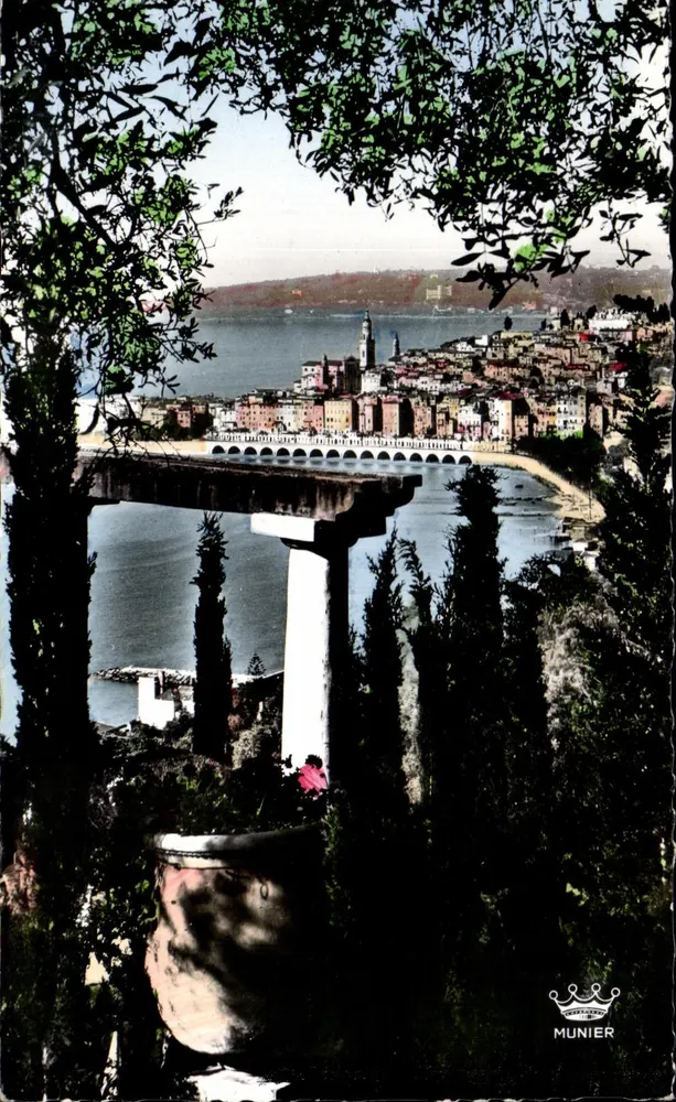 Vista de Garavan — Menton — Edições de Arte Munier - Frente