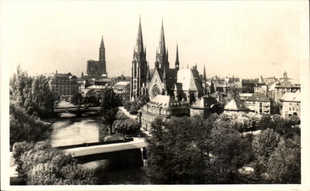 Straßburg — Kathedrale und Kirche St-Paul — Papeterie Lecture & Édition - Vorderseite