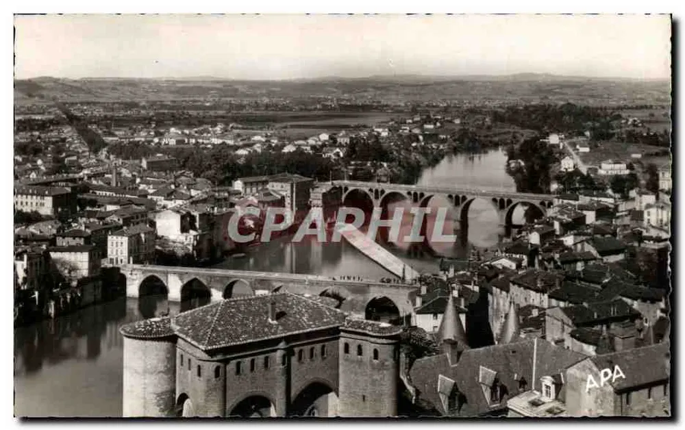 Albi — Panoramablick vom Glockenturm der Sainte-Cécile — APA - Vorderseite