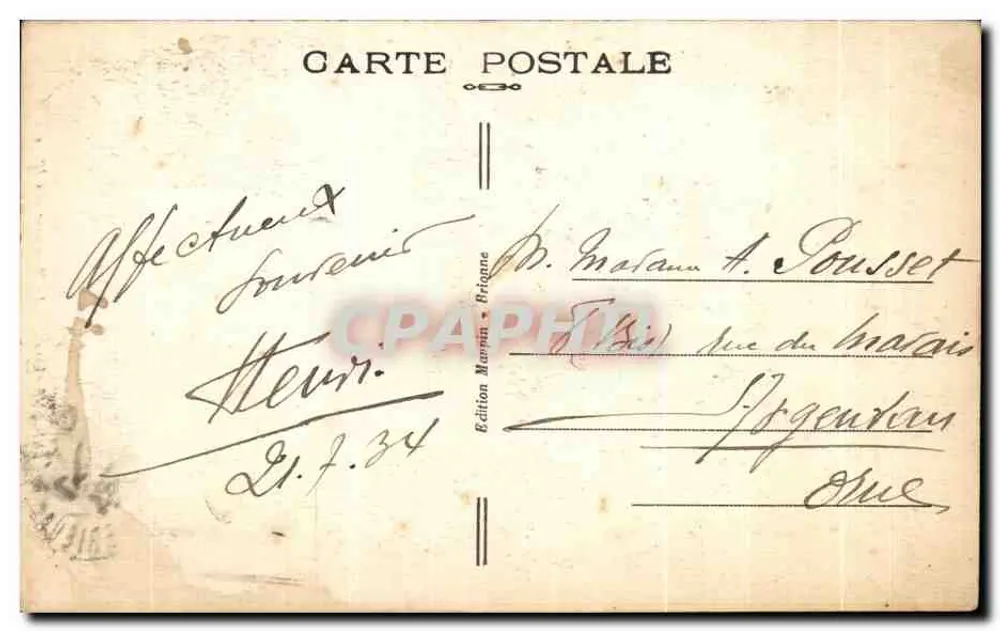 Brionne (Eure) — Gedenkstein für die Toten — Edition Marpin, Frigou - Rückseite