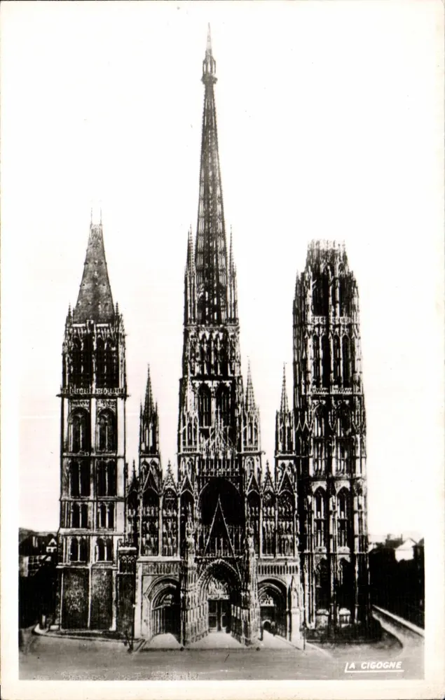 Die Kathedrale von Rouen — Überblick — LA CIGOGNE - Vorderseite