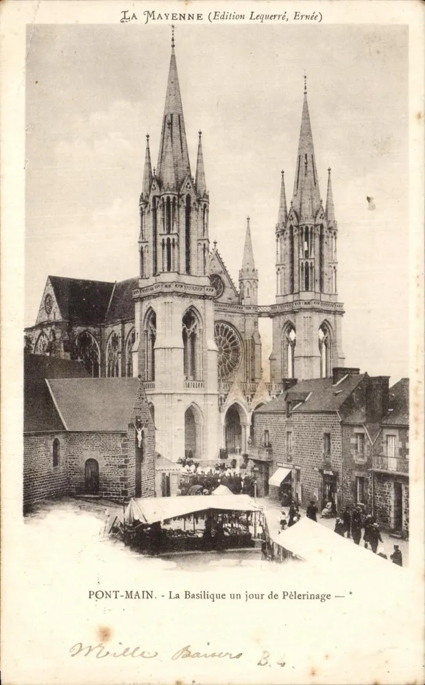 Hauptbrücke - Die Basilika an einem Pilgertag — Edition Lequerré, Ernée - Vorderseite