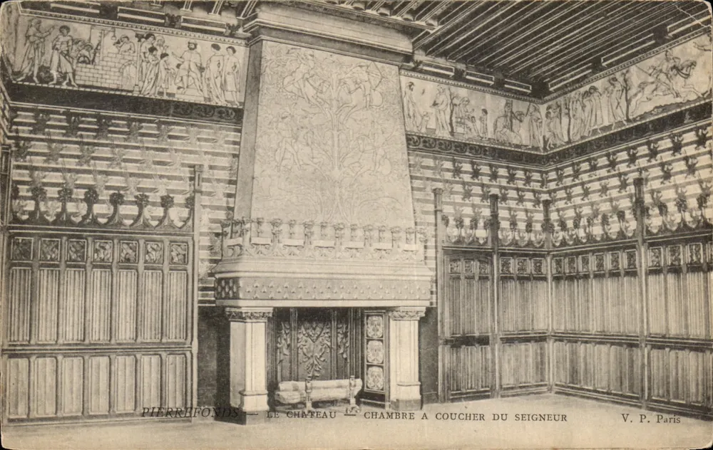 Pierrefonds — Das Schloss — Schlafzimmer des Lords — V. P. Paris - Vorderseite
