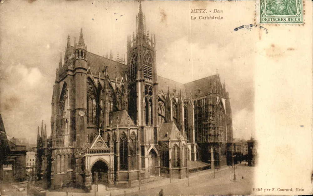 Metz - Catedral do Dom — Editado por F. Conrard, Metz - Frente
