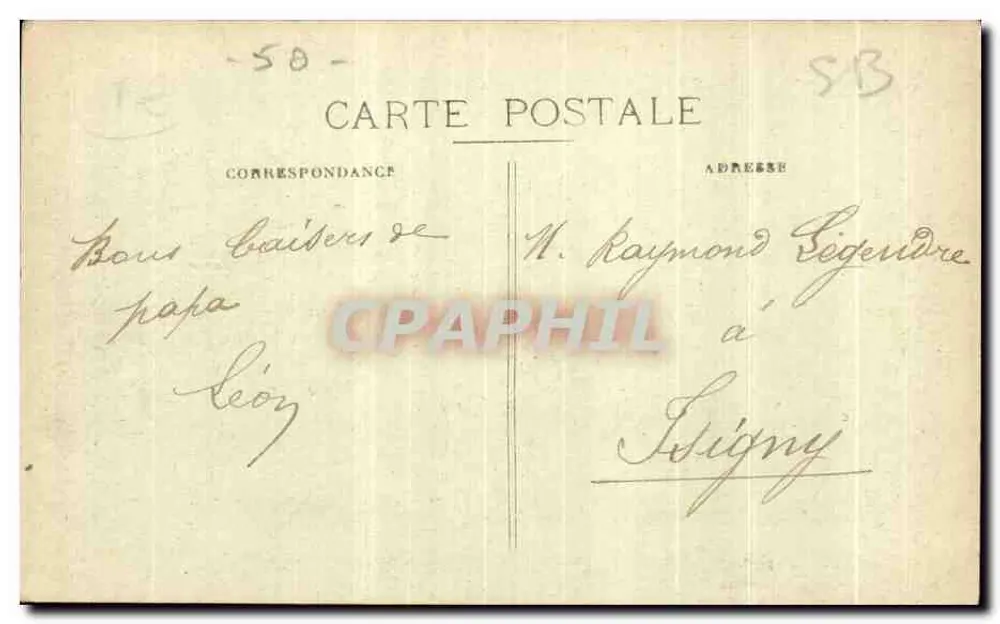 Granville — O Cours Jonville — editor anônimo, n° 121 - Verso