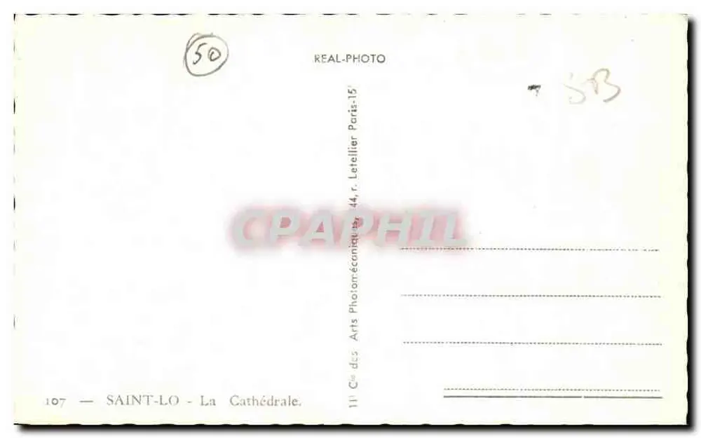 सेंट-लू — कैथेड्रल — आर्ट्स डेज़ फोटोमेकैनिक्स, पेरिस - पीछे
