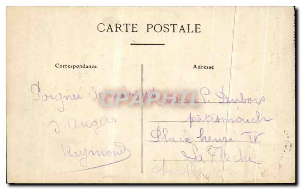 Angers (M.-et-L.) — La Tour Saint-Aubin und die Kathedrale — A. P. - Rückseite