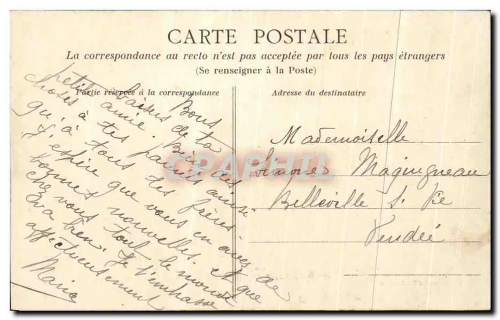 Angers — Ogród Prefektury — Duvivier, wydawca, Angers - Rewers