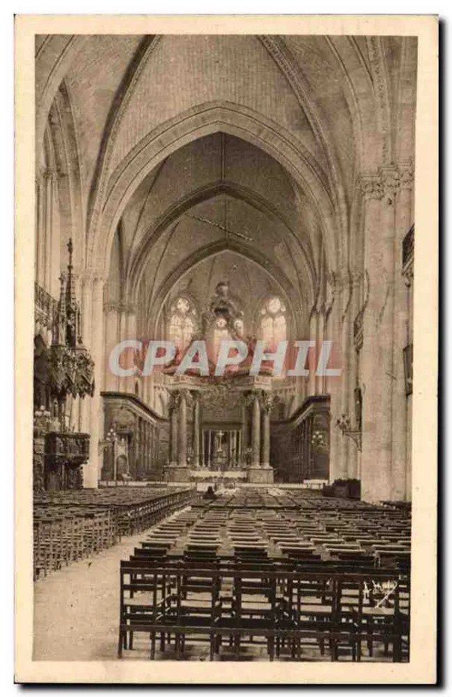 Angers - O Coro da Catedral — Édition A. Bréger, Paris - Frente