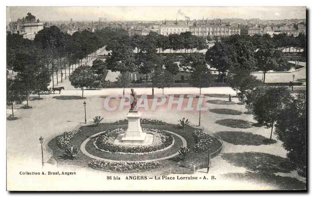 Angers — A Praça Lorraine — A. Bruel, Angers, n° 86 bis - Frente