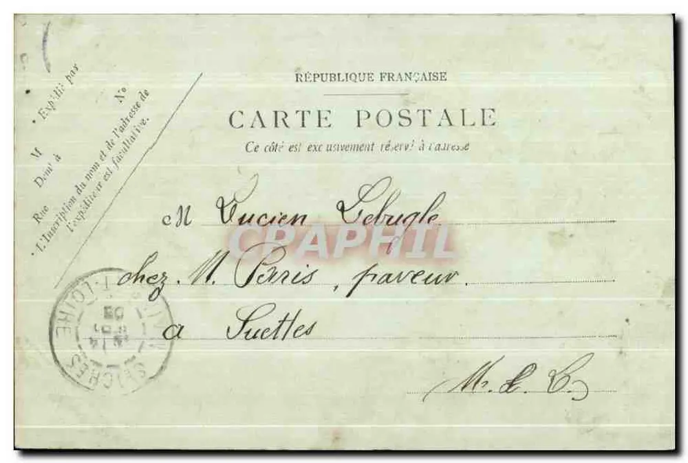 Angers — Estátua de David d'Angers — editor desconhecido, n° 43 - Verso