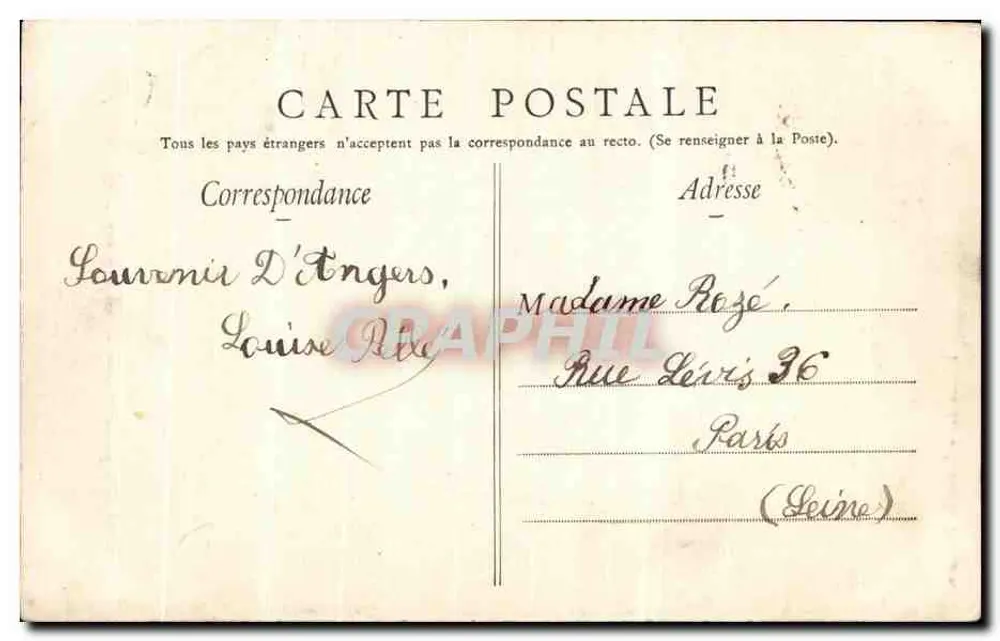 Angers — A Estátua de Margarida da Inglaterra — Editora: 'Éditions des Dames de France' - Verso