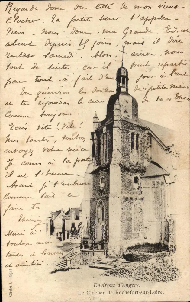 Der Turm von Rochefort-sur-Loire — Umgebung von Angers — Foto von L. Rigot - Vorderseite