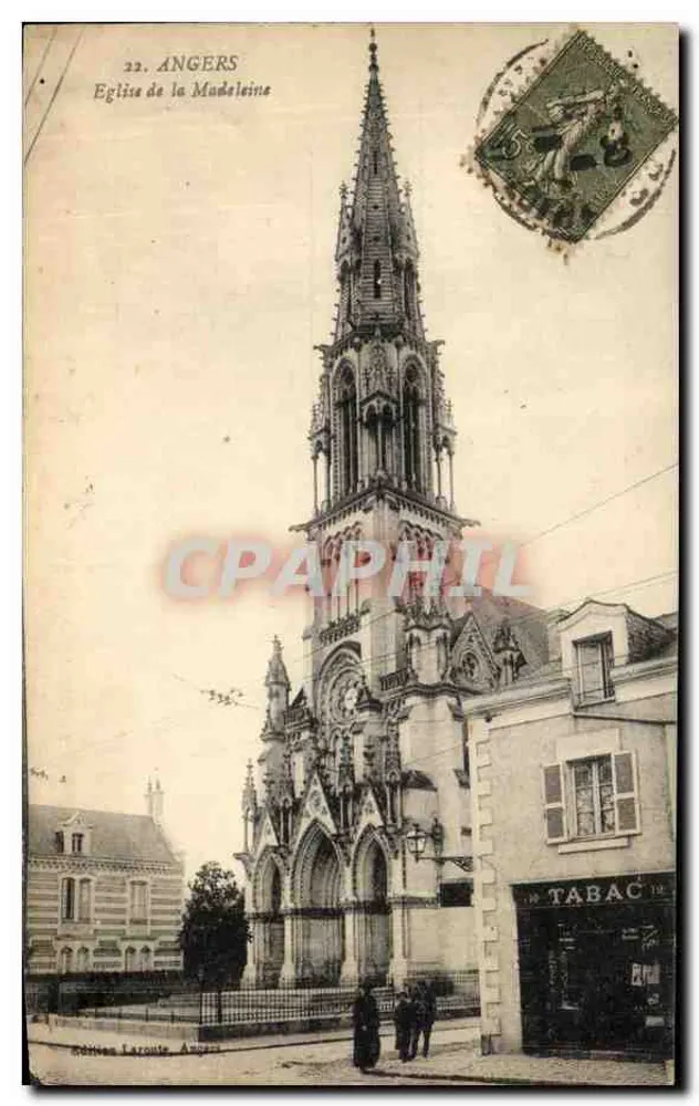 Angers — Église de la Madeleine — Éditions Laroute, n°22 - Frente