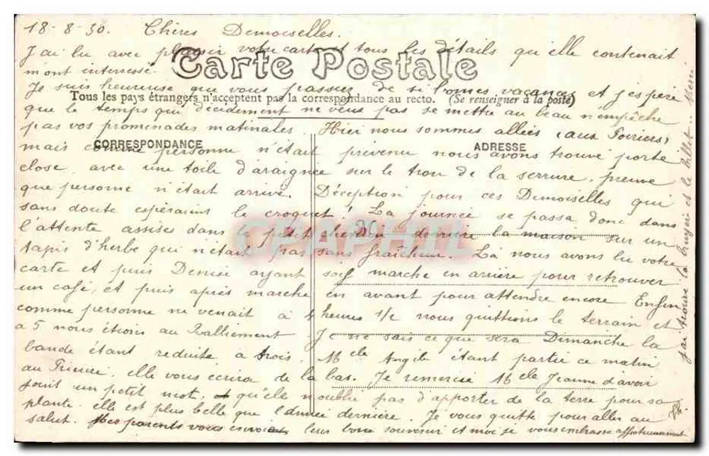 Angers (M.-e1-L.) — Cripta do Bispo. - A Capela Subterrânea — E. Georges, Hivaire, Angers - Verso