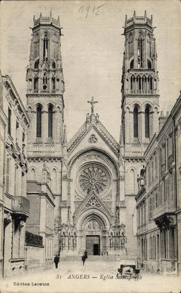 Angers — Igreja de São José — Edição Larouote, n°81 - Frente