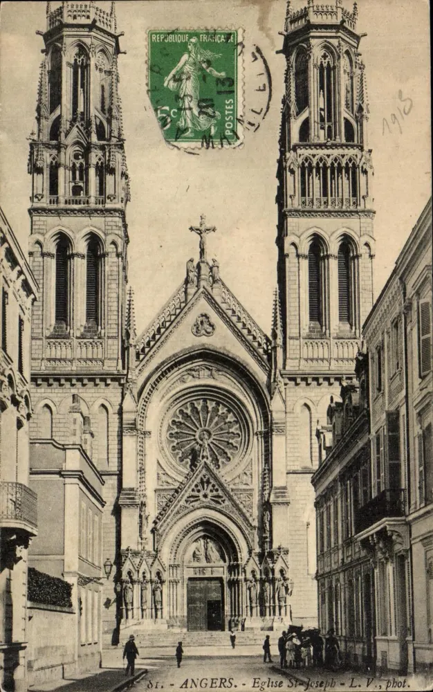 Angers — Katedra św. Józefa — L. V., fot. - Awers