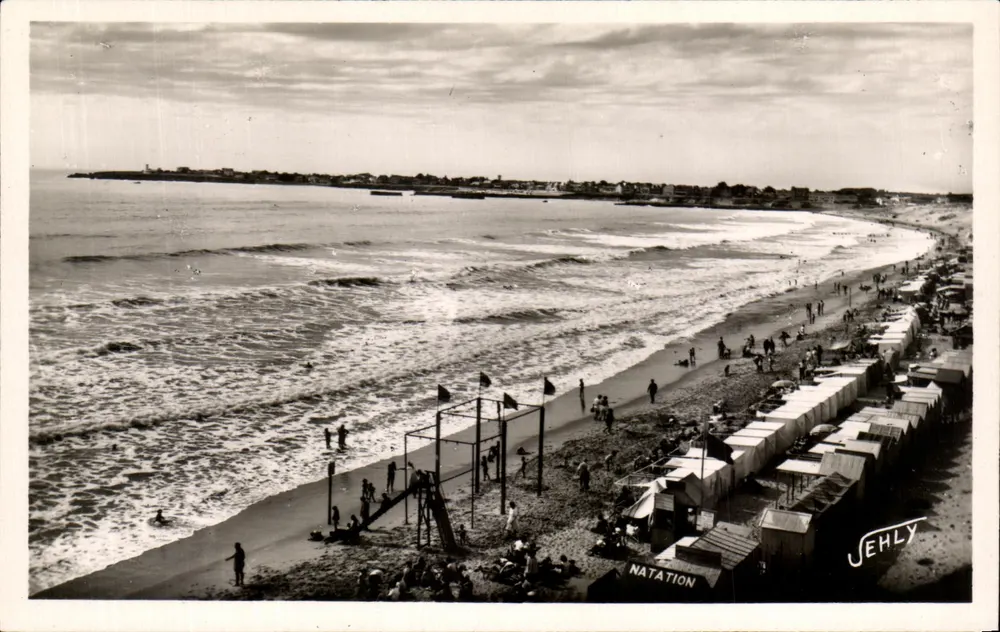 Strand von Saint-Gilles-sur-Vie — Ansicht des Schwimmens — Ausgabe Jehly-Poupin - Vorderseite