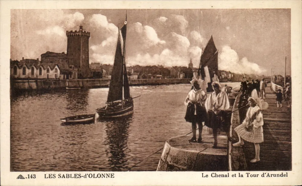 Les Sables-d'Olonne — Der Kanal und die Turm von Arundel — CI DES ARTS MÉCANIQUES — n°143 - Vorderseite
