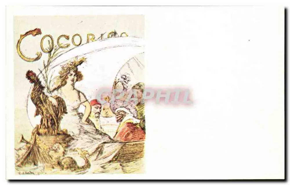 Cocorico — Illustration einer TheaterSzene — Verlag Cécodl, 31, rue George Sand 91120 Palaiseau - Vorderseite