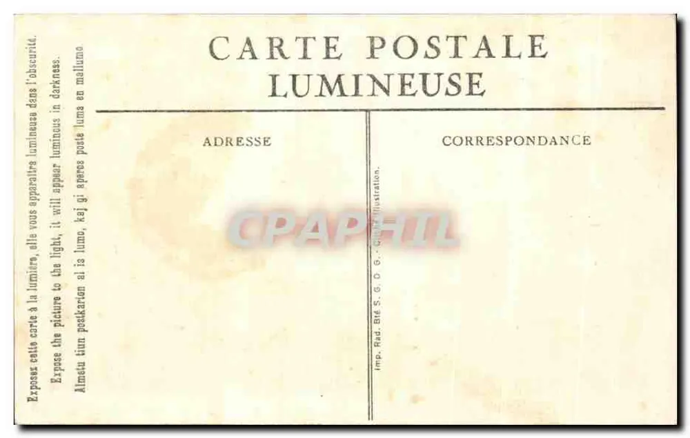 Templo de Angkor Vat — efeito luminoso — Carte postale lumineuse - Verso