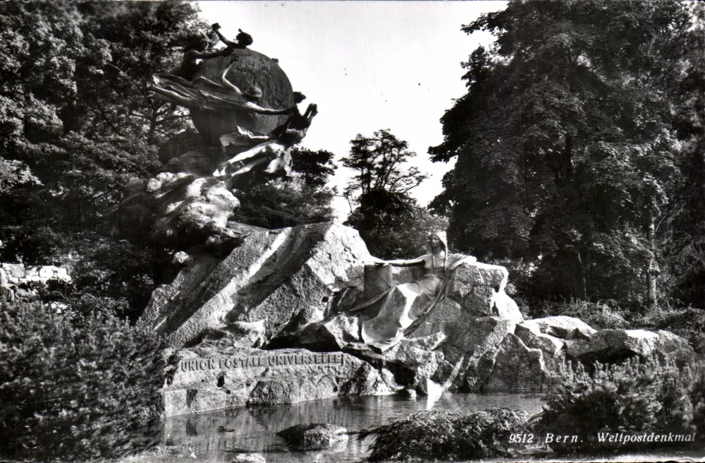Monument Union pocztowej uniwersalnej — Bern — wydawca Cartori, Genewa, nr 9512 - Awers