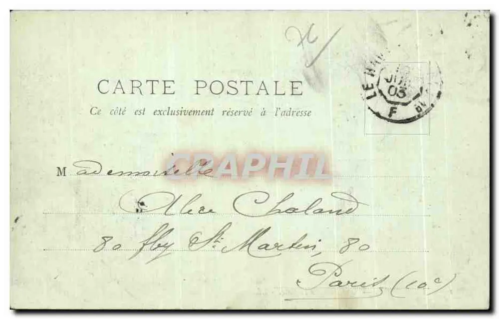 Le Havre — Vista da Costa — LL. — Editor Jacquelino, n° 126 - Verso