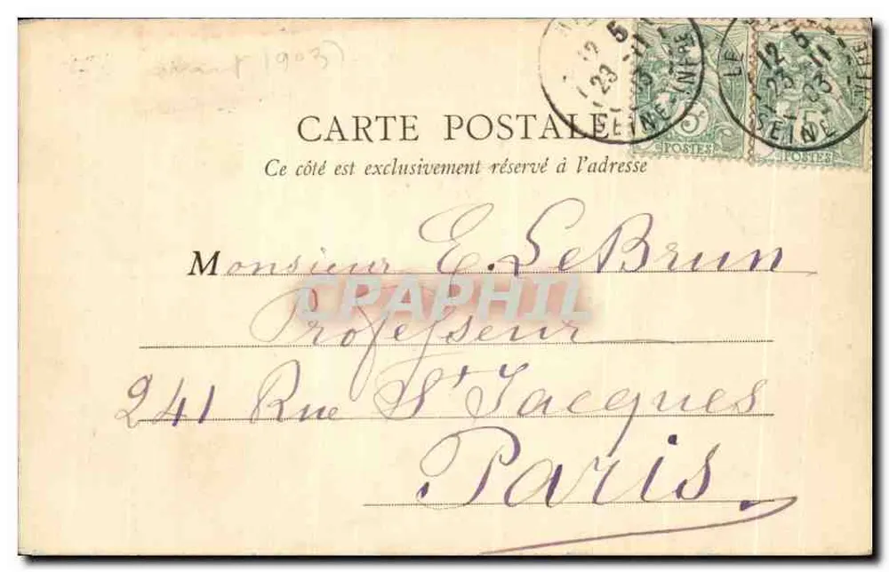 Le Havre — Enclave der Penitenten — B.J.C., Parijs, n°38 - Achterkant