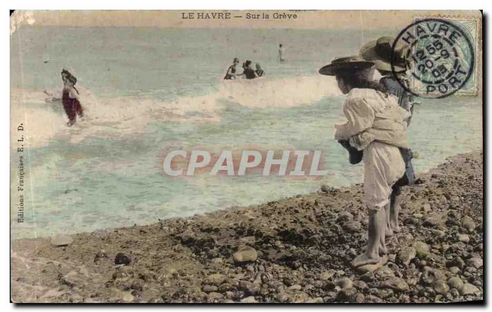 Le Havre — Sur la Grève — Éditions Françaises E. L. D. - Anverso