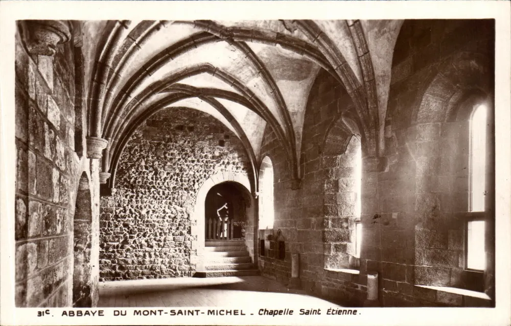 Abbaye du Mont-Saint-Michel — Chapelle Saint-Étienne — Édition des Monuments Historiques - Recto
